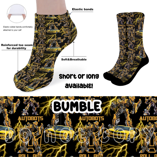 BUMBLE - CUSTOM PRINTED SOCKS ROUND 2