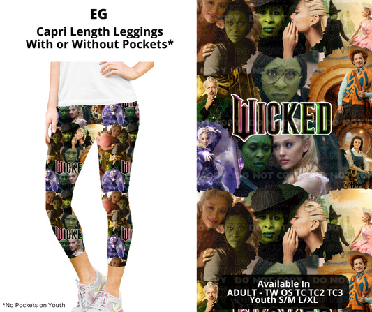 Preorder! Closes 12/11. ETA Feb. EG Capri Leggings w/wo Pockets