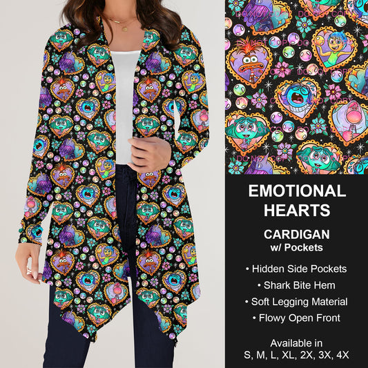 B197 Preorder - Emotional Hearts Cardigan w/ Pockets (Closes 12/01. ETA: late Jan.)