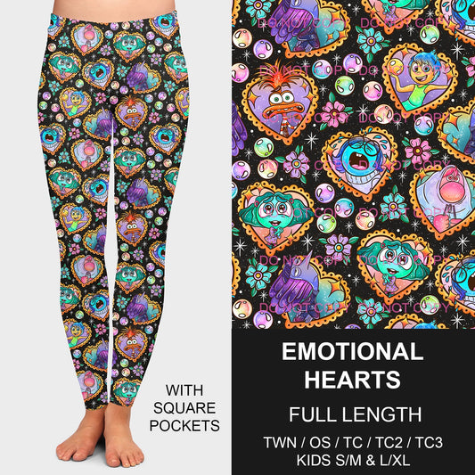 B197 - Preorder Emotional Hearts Leggings w/ Pockets (Closes 12/01. ETA late Jan.)