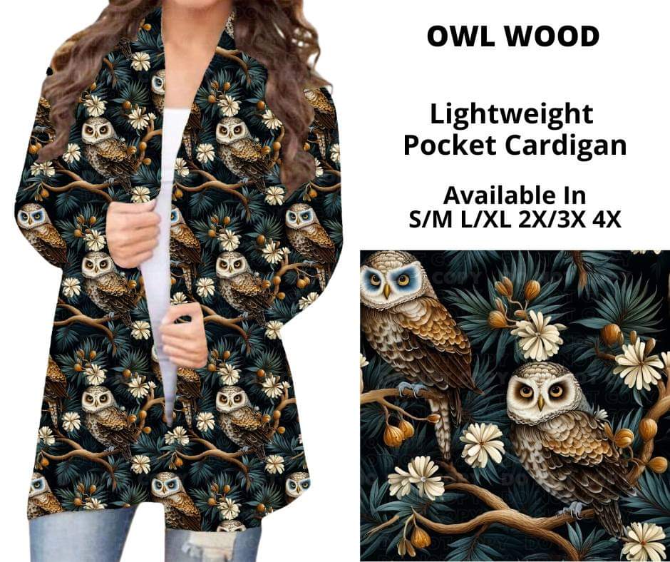 Owl Wood Pocket Cardigan