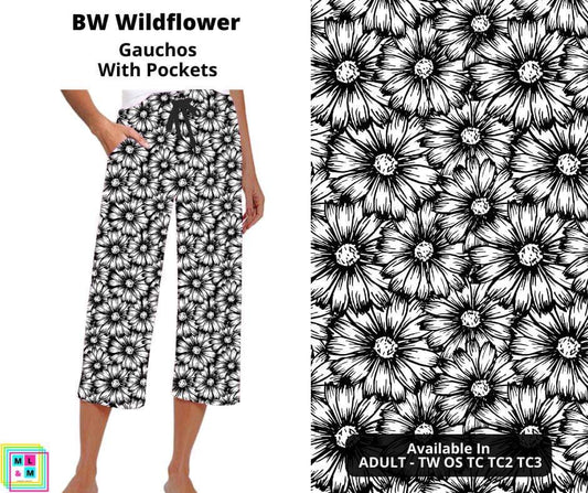 BW Wildflower Capri Gauchos