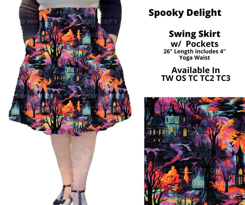 Spooky Delight Swing Skirt