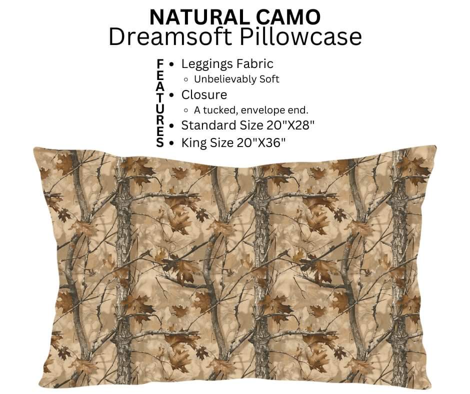 Natural Camo Dreamsoft Pillowcase