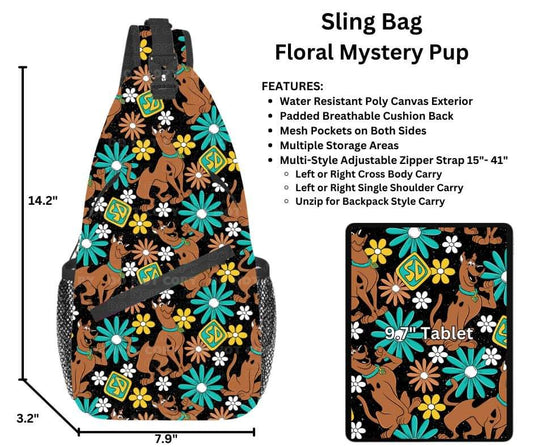 Floral Mystery Pup Sling Bag