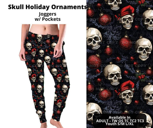 Skull Holiday Ornaments Joggers