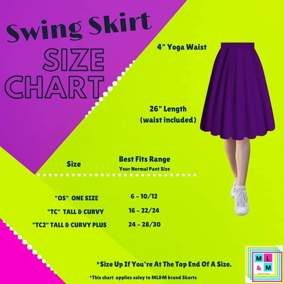 Solid Black Swing Skirt