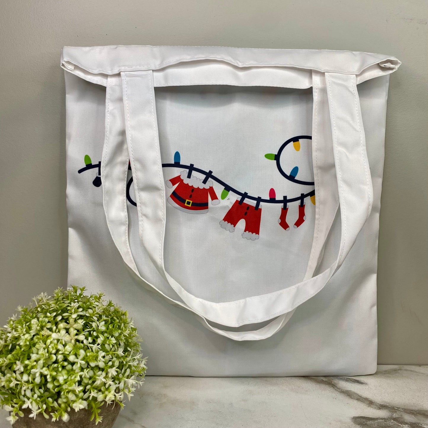 Tote Bag - Christmas - #17 - Santa Clothesline