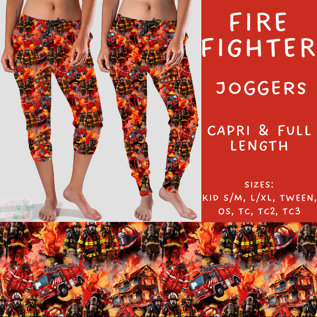 Batch #248 - Careers Collection - Closes 12/4 - ETA late Jan - Fire Fighter Full and Capri Length Joggers