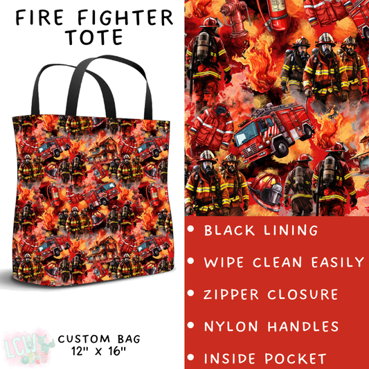 Batch #248 - Careers Collection - Closes 12/4 - ETA late Jan - Fire Fighter Tote