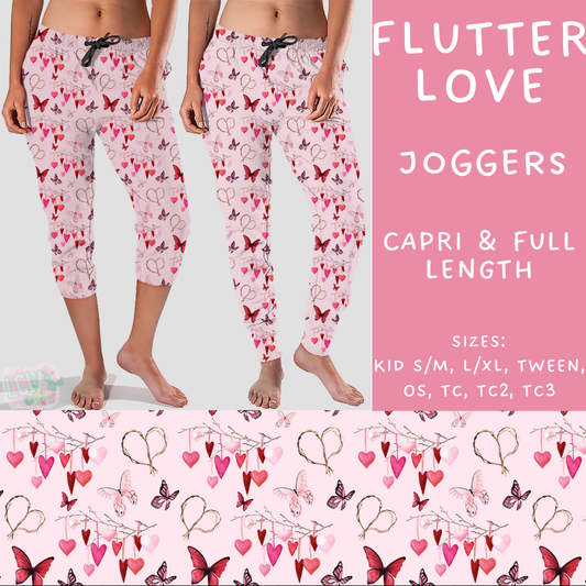 Batch #252 - Valentines Day - Closes 12/11 - ETA late Jan - Flutter Love Full and Capri Length Joggers