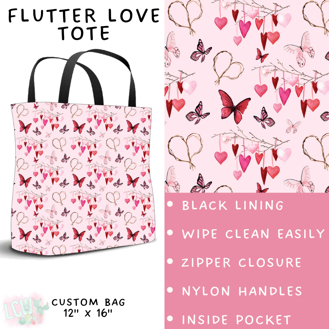 Batch #252 - Valentines Day - Closes 12/11 - ETA late Jan - Flutter Love Tote