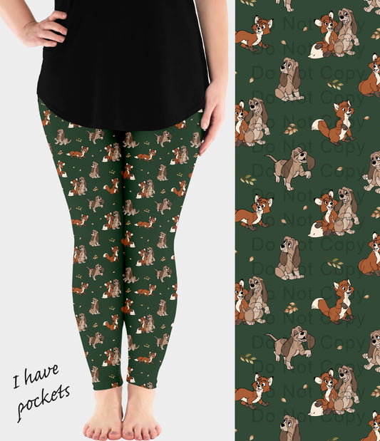 RTS - Fox Friend Leggings w/ Pockets