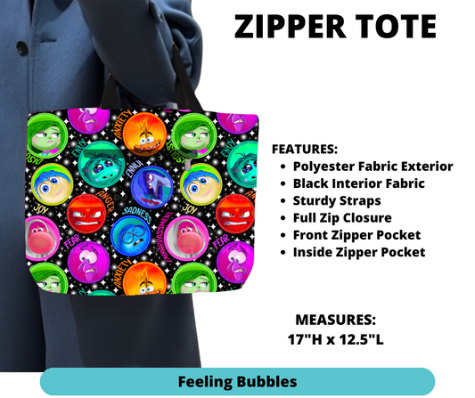 Feeling Bubbles Zipper Tote