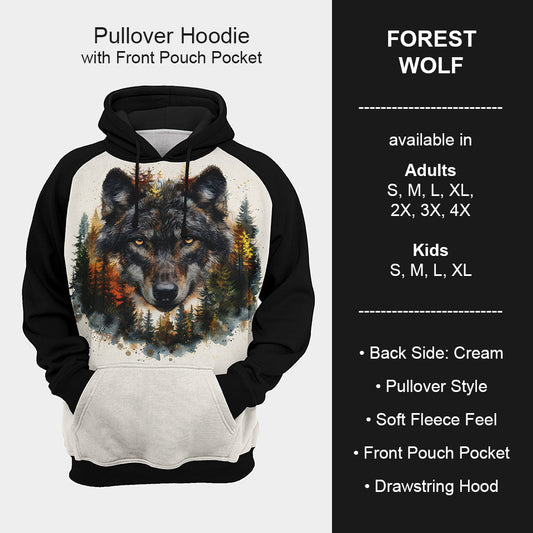 B199 - Preorder Forest Wolf Hoodie (Closes 12/11. ETA mid Feb.)