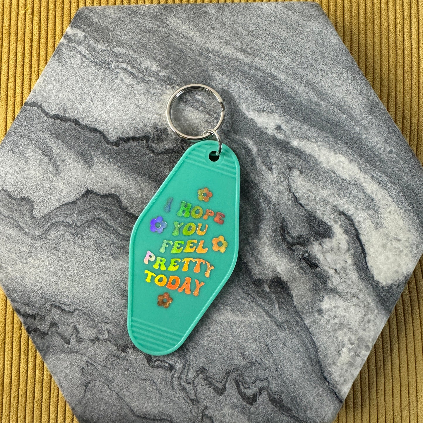 Keychain - Hotel Key Feel Pretty - Mint