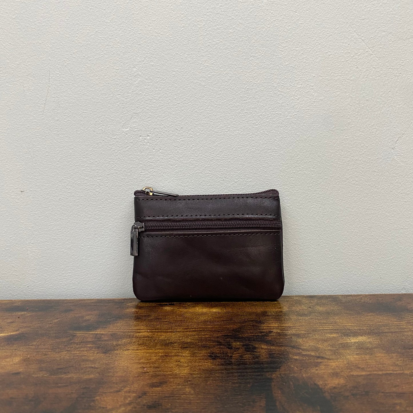 Card Holder Wallet Keychain - Genuine Leather