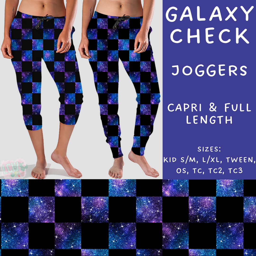 Batch #249 - October Request Run - Closes 12/6 - ETA late Jan - Galaxy Check Full and Capri Length Joggers