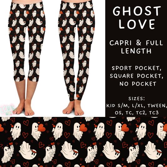 Batch #252 - Valentines Day - Closes 12/11 - ETA late Jan - Ghost Love Full and Capri Length Leggings