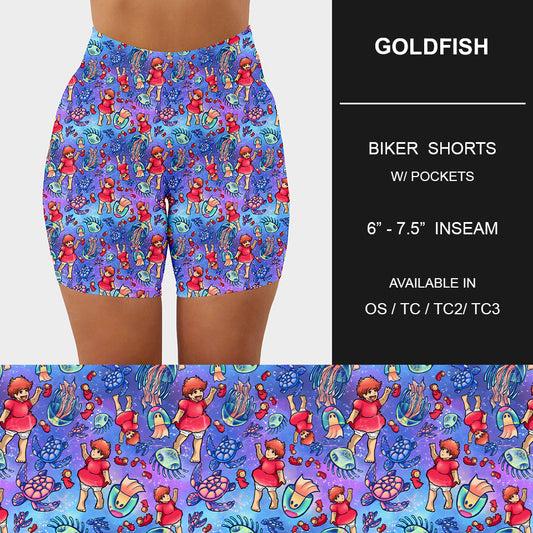 RTS - Goldfish Biker Shorts