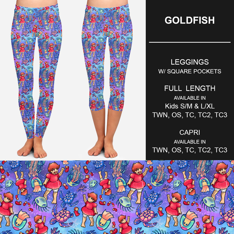 RTS - Goldfish Leggings w/ Pockets