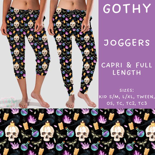 Batch #249 - October Request Run - Closes 12/6 - ETA late Jan - Gothy Full and Capri Length Joggers