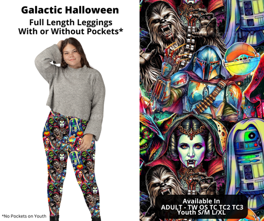 Galactic Halloween Full Length Leggings w/ Pockets