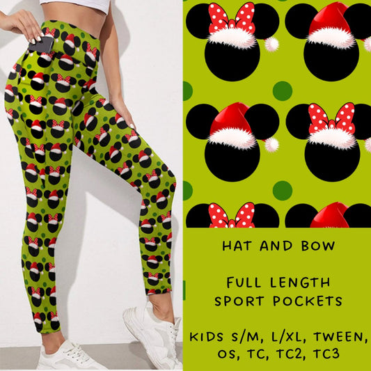 Ready To Ship - Hat and Bow Leggings