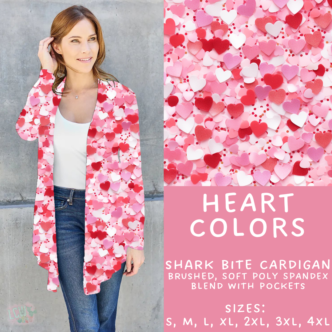 Batch #252 - Valentines Day - Closes 12/11 - ETA late Jan - Heart Colors Cardigan