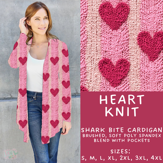 Batch #252 - Valentines Day - Closes 12/11 - ETA late Jan - Heart Knit Cardigan