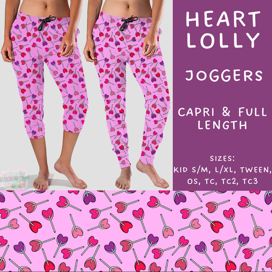 Batch #252 - Valentines Day - Closes 12/11 - ETA late Jan - Heart Lolly Full and Capri Length Joggers