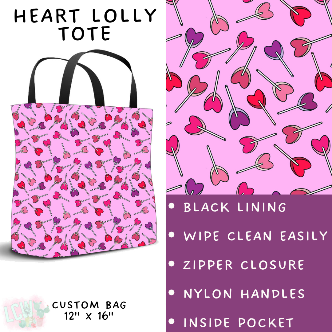 Batch #252 - Valentines Day - Closes 12/11 - ETA late Jan - Heart Lolly Tote