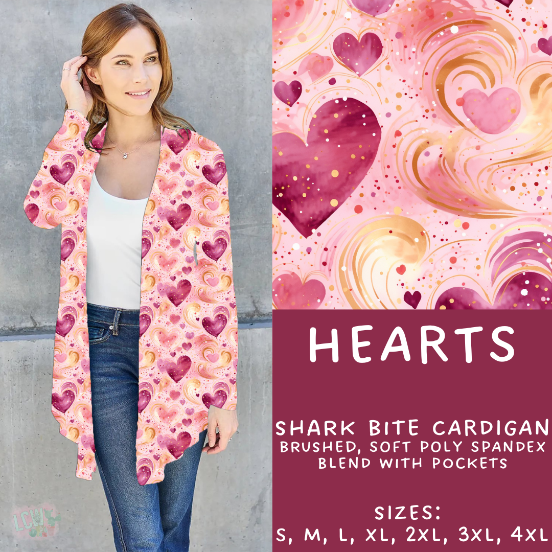 Batch #252 - Valentines Day - Closes 12/11 - ETA late Jan - Hearts Cardigan