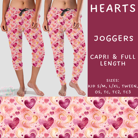 Batch #252 - Valentines Day - Closes 12/11 - ETA late Jan - Hearts Full and Capri Length Joggers