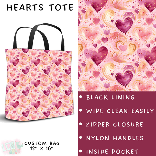 Batch #252 - Valentines Day - Closes 12/11 - ETA late Jan - Hearts Tote