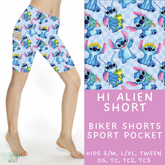 Ready To Ship - Hi Alien Biker Shorts