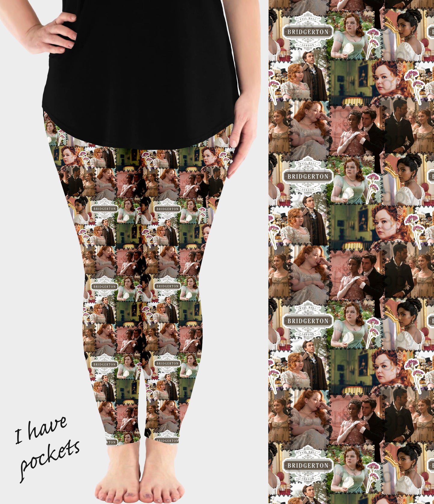 RTS - Historic Romance Leggings w/ Pockets