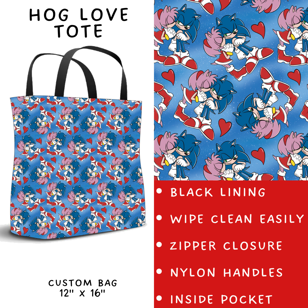 Batch #253 - Valentine Characters - Closes 12/13 - ETA mid/late Jan - Hog Love Tote