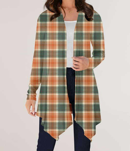 RTS - Hello Fall Plaid Cardigan w/ Pockets