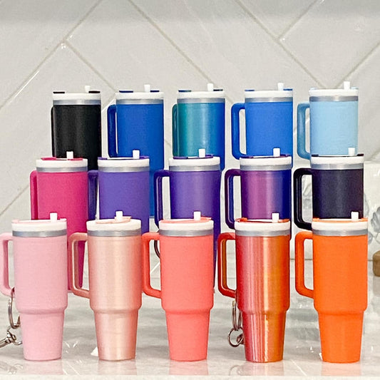 Tumbler Keychain Chapstick Holder