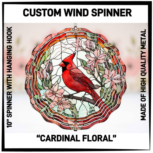 W2SN - Cardinal Floral Wind Spinners - Preorder ETA: Late Jan