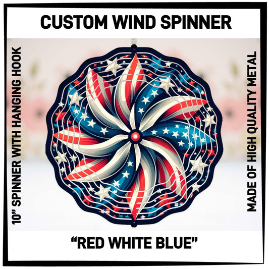 W2SN - Red White Blue Wind Spinners - Preorder ETA: Late Jan