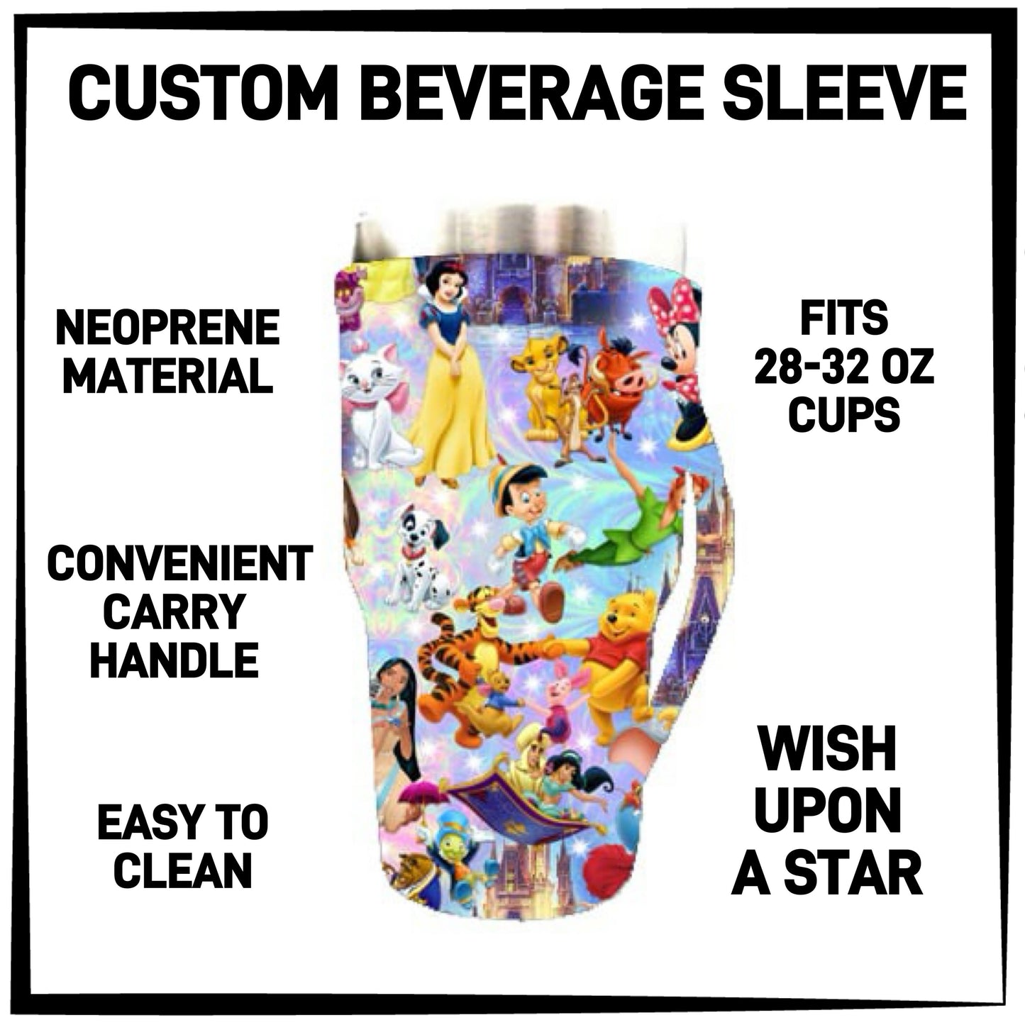 BS1L - Wish Upon A Star 28-32oz Beverage Sleeves - Preorder ETA: Late Jan