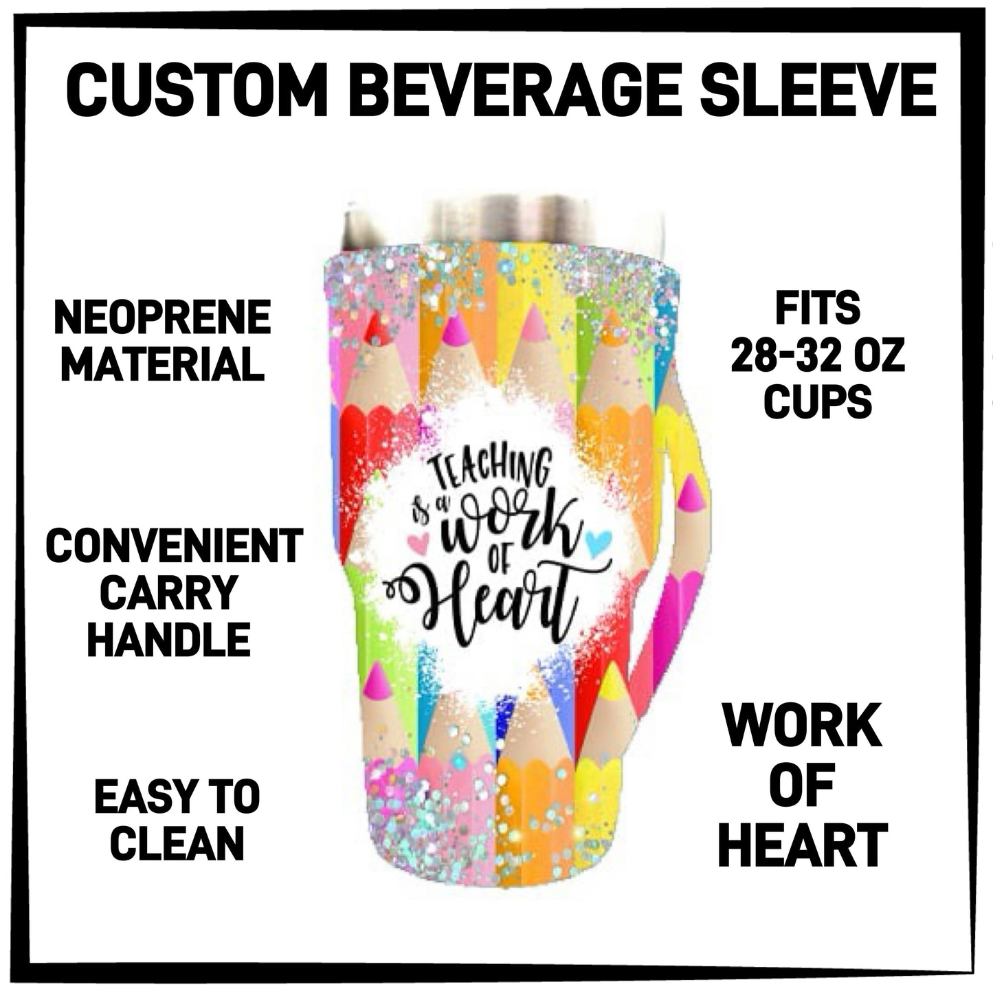 BS1L - Work of Art 28-32oz Beverage Sleeves - Preorder ETA: Late Jan