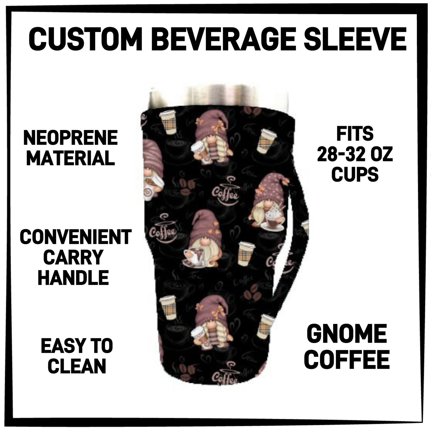 BS1L - Gnome Coffee 28-32oz Beverage Sleeves - Preorder ETA: Late Jan