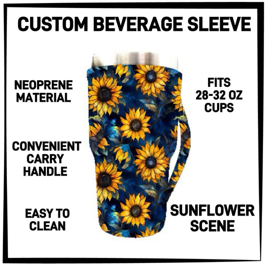 BS1L - Sunflower Scene 28-32oz Beverage Sleeves - Preorder ETA: Late Jan