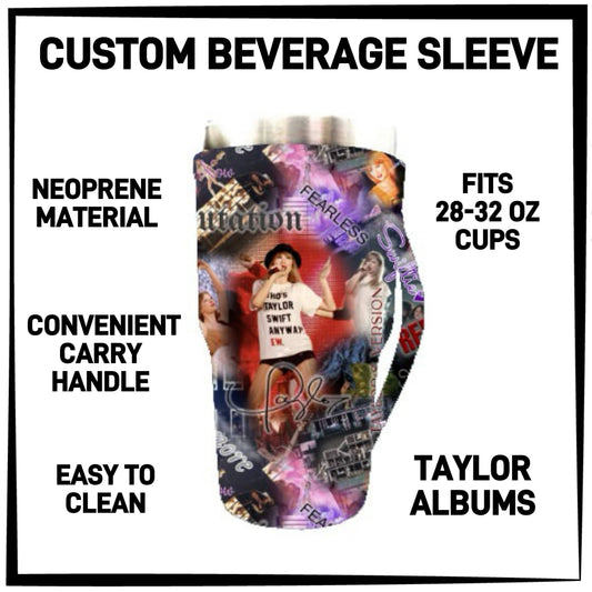 BS1L - Taylor Albums 28-32oz Beverage Sleeves - Preorder ETA: Late Jan