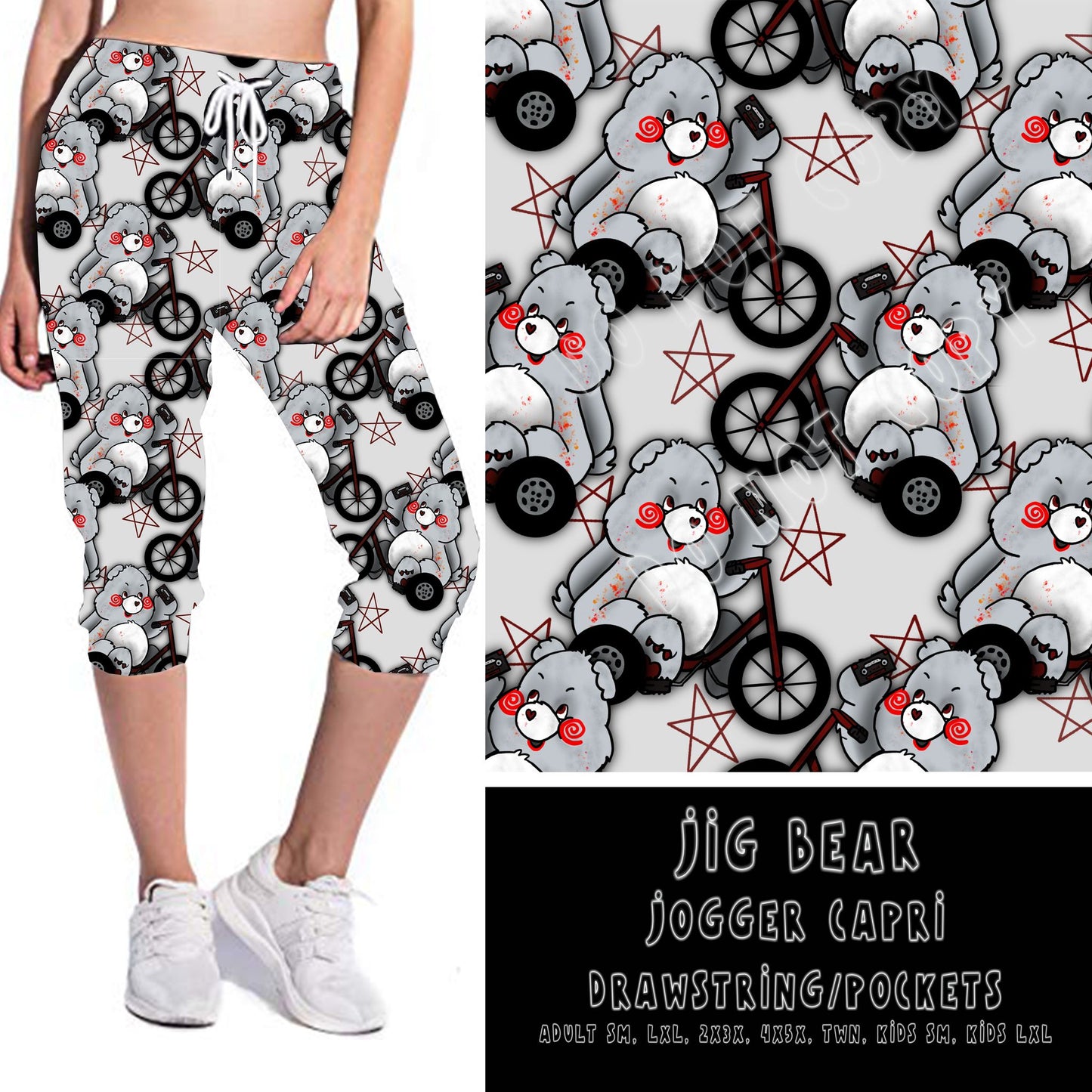 BEARY SCARY RUN- JIG BEAR-LEGGINGS/CAPRI/JOGGER/JOGGER CAPRI