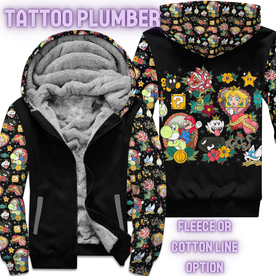 TATTOO PLUMBER - FLEECE/COTTON JACKET RUN 8