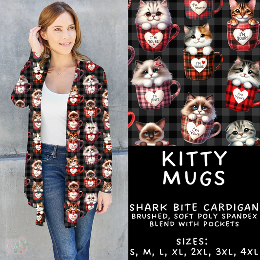 Batch #252 - Valentines Day - Closes 12/11 - ETA late Jan - Kitty Mugs Cardigan